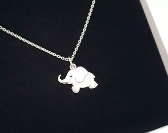 Elefant Halskette 925 Silber niedlicher Charm-Elefant als Freundschaftsgeschenk