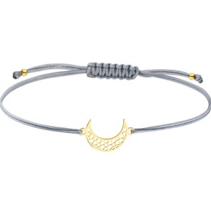 SCHOSCHON Armband Halbmond Sichel  | Freundschaftsarmband Mondsichel-Symbol Schmuck Geschenkidee
