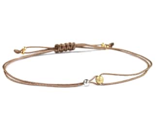 Abalorios SCHOSCHON perla diamante bicolor | Pulsera de la amistad Ideas de regalos Mujer Plata 925 -Regalos personalizados