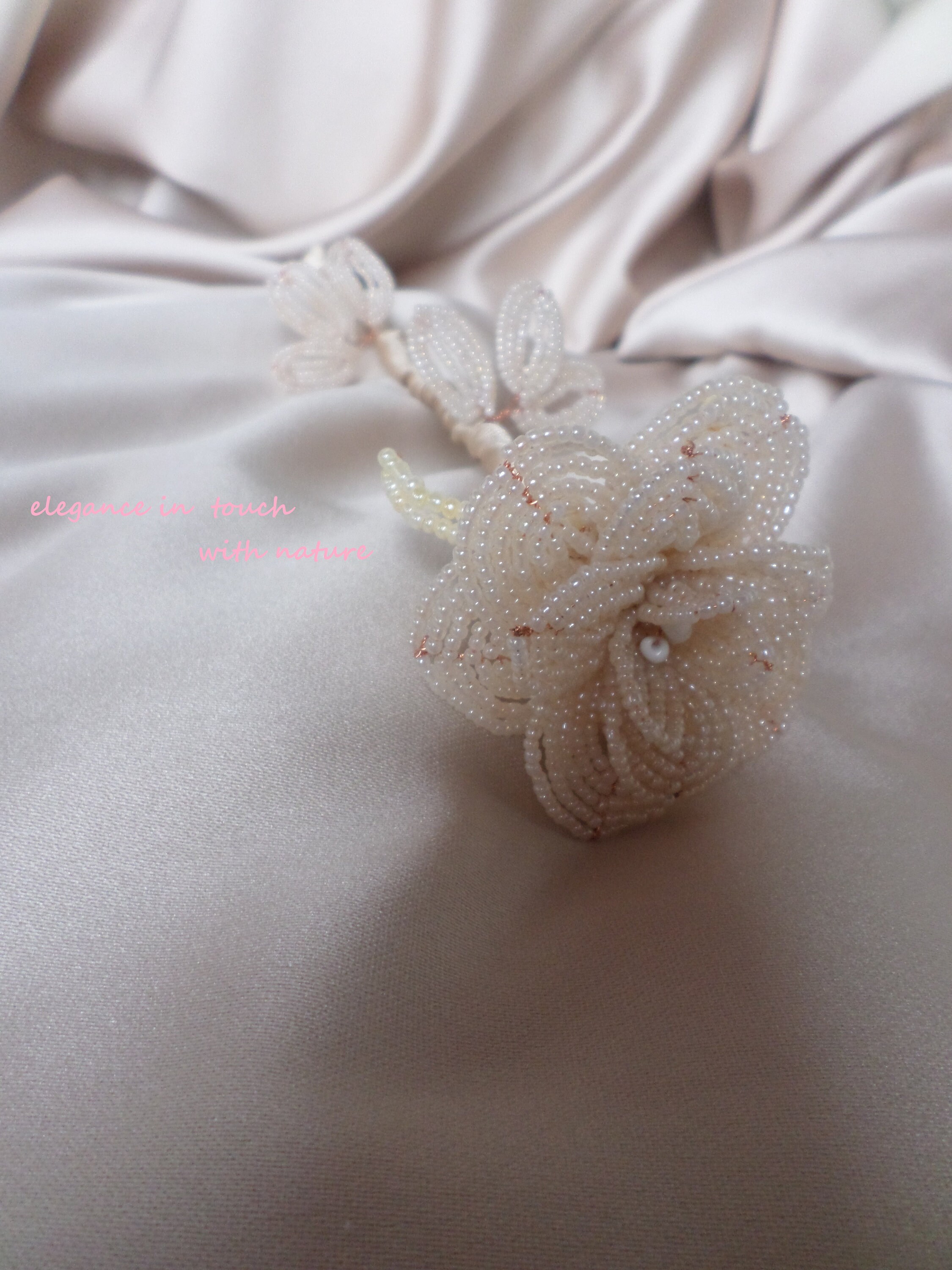 Romantic Gift Rose Flower Beaded Rose Home Decor Elegant Etsy