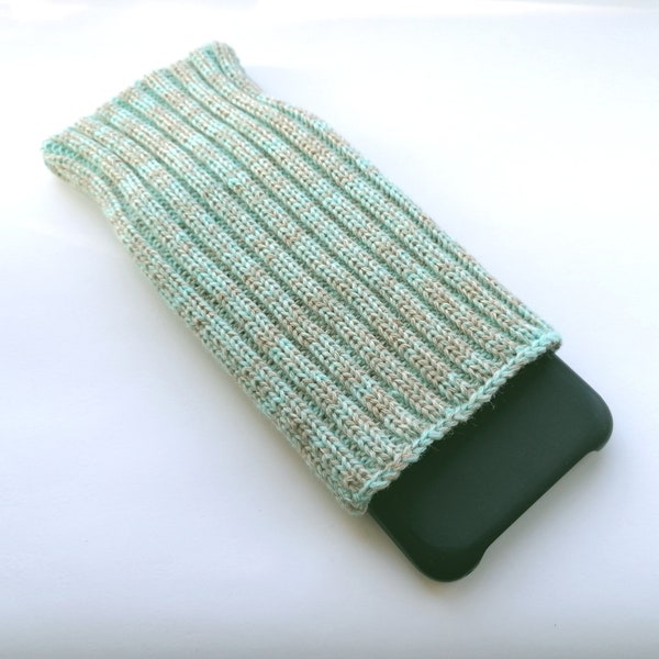Handysocke IPhone Socke Handyhülle Smartphone Melange Softsleeve Hygge Geschenk