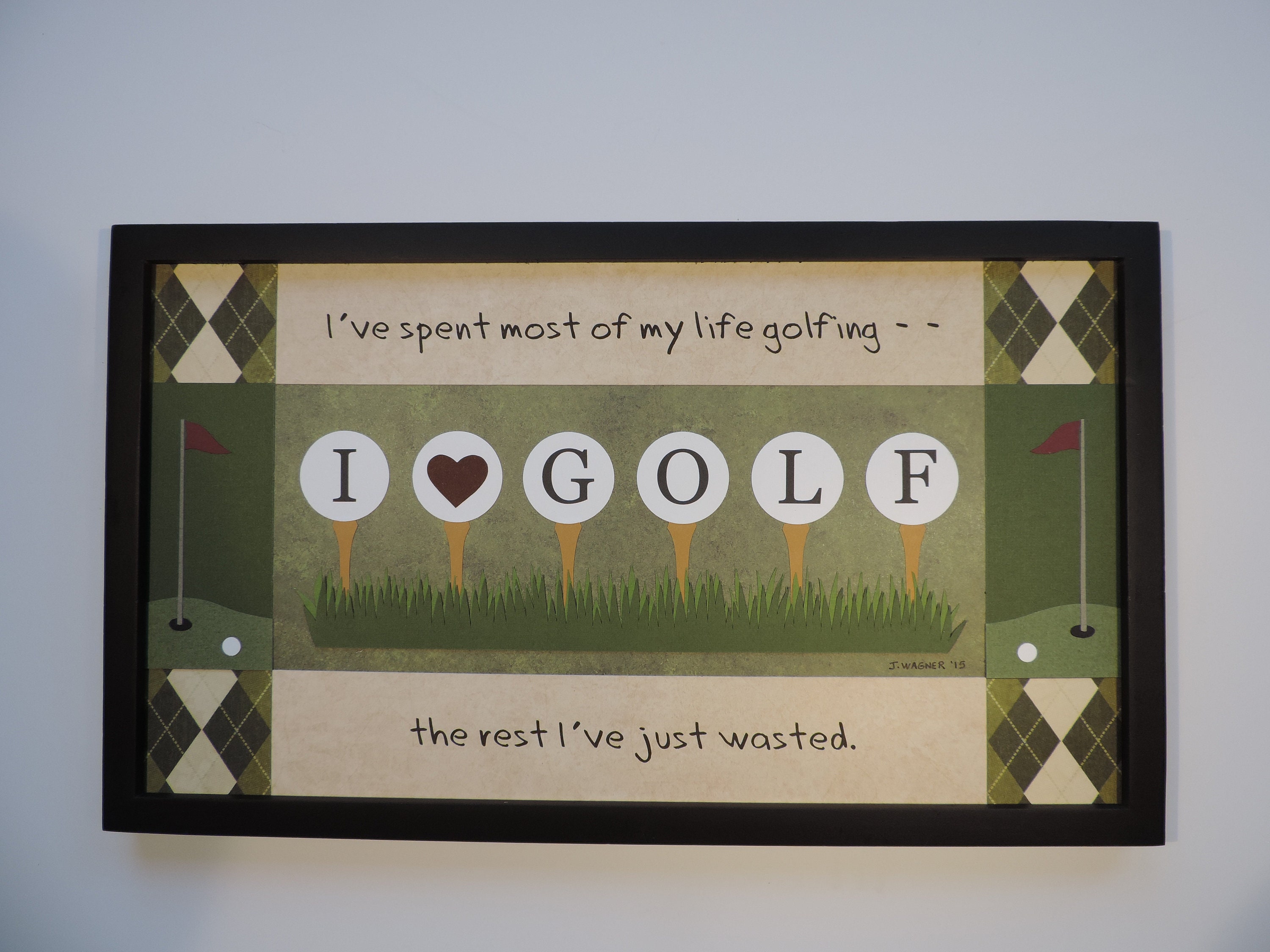 Golf Inspirational Sports Wall Art Quotes & Sayings | Etsy