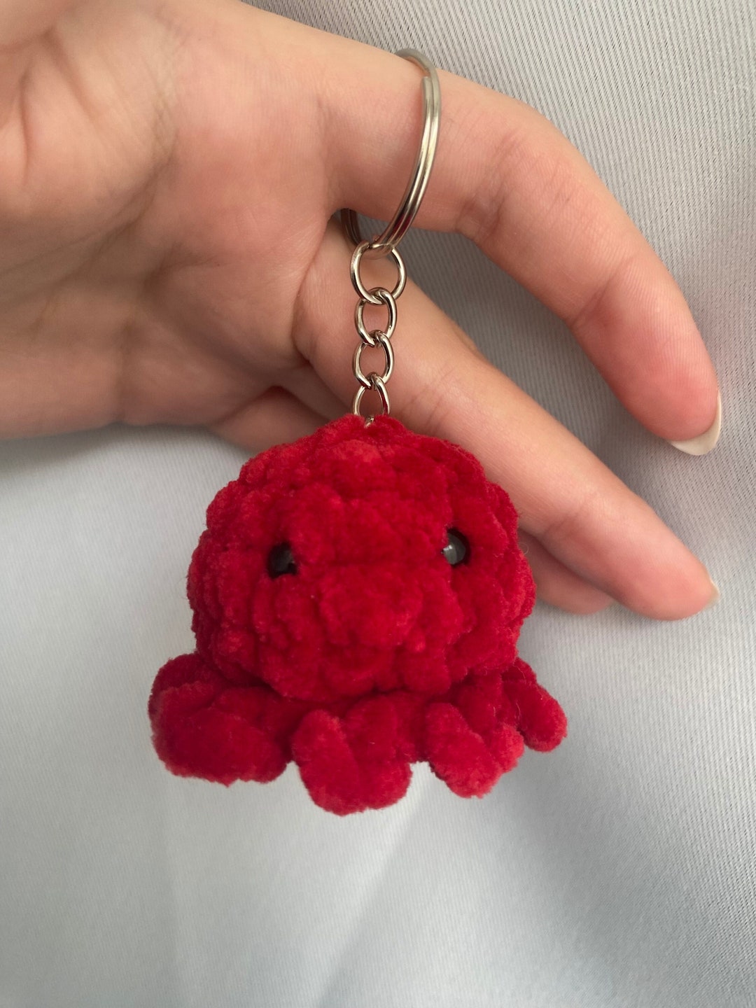 Cute Baby Octopus Keyring Etsy