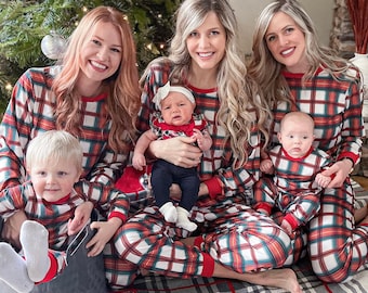 Family Christmas Pajamas - Adult Christmas Pajamas - Couples Pajamas - Personalized Pajamas - Family Pj - Holiday pajamas