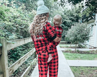 Clearance Matching Christmas - Family Christmas Pajamas - Adult Christmas Pajamas - Couples Pajamas - Personalized Pajamas - Family Pjs