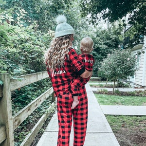 Family Christmas Pajamas - Adult Christmas Pajamas - Couples Pajamas - Personalized Pajamas - Family Pjs