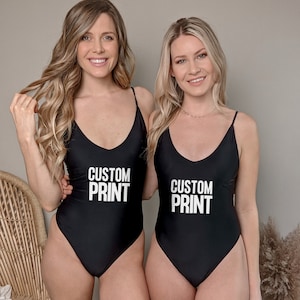 Custom Swimsuit - Custom Birthday Swimsuit - Bride Swimwear - Custom Bathing Suit - Bride Swimsuit