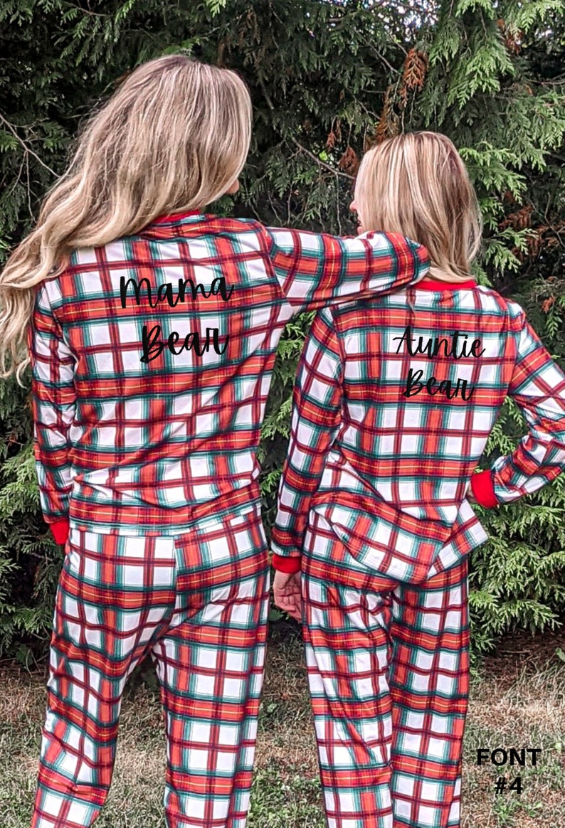 Family Christmas Pajamas Couples Christmas Pajamas Christmas Pajamas Family Matching Pajamas Christmas Two Piece Pajamas image 3