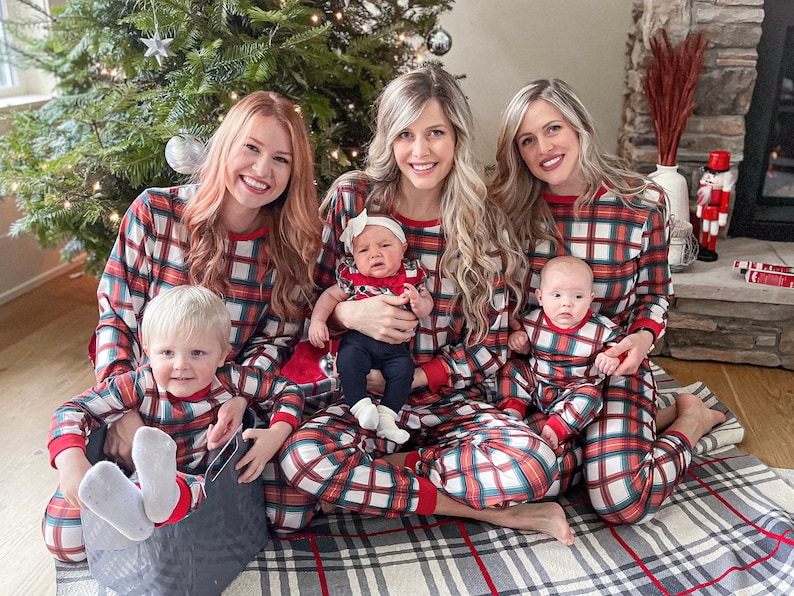 Family Christmas Pajamas Couples Christmas Pajamas Christmas Pajamas Family Matching Pajamas Christmas Two Piece Pajamas image 2