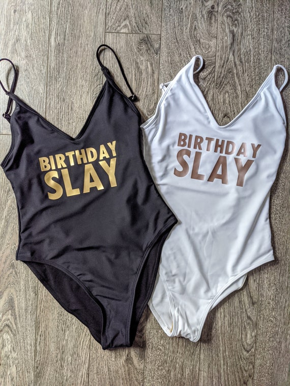 birthday slay bathing suit