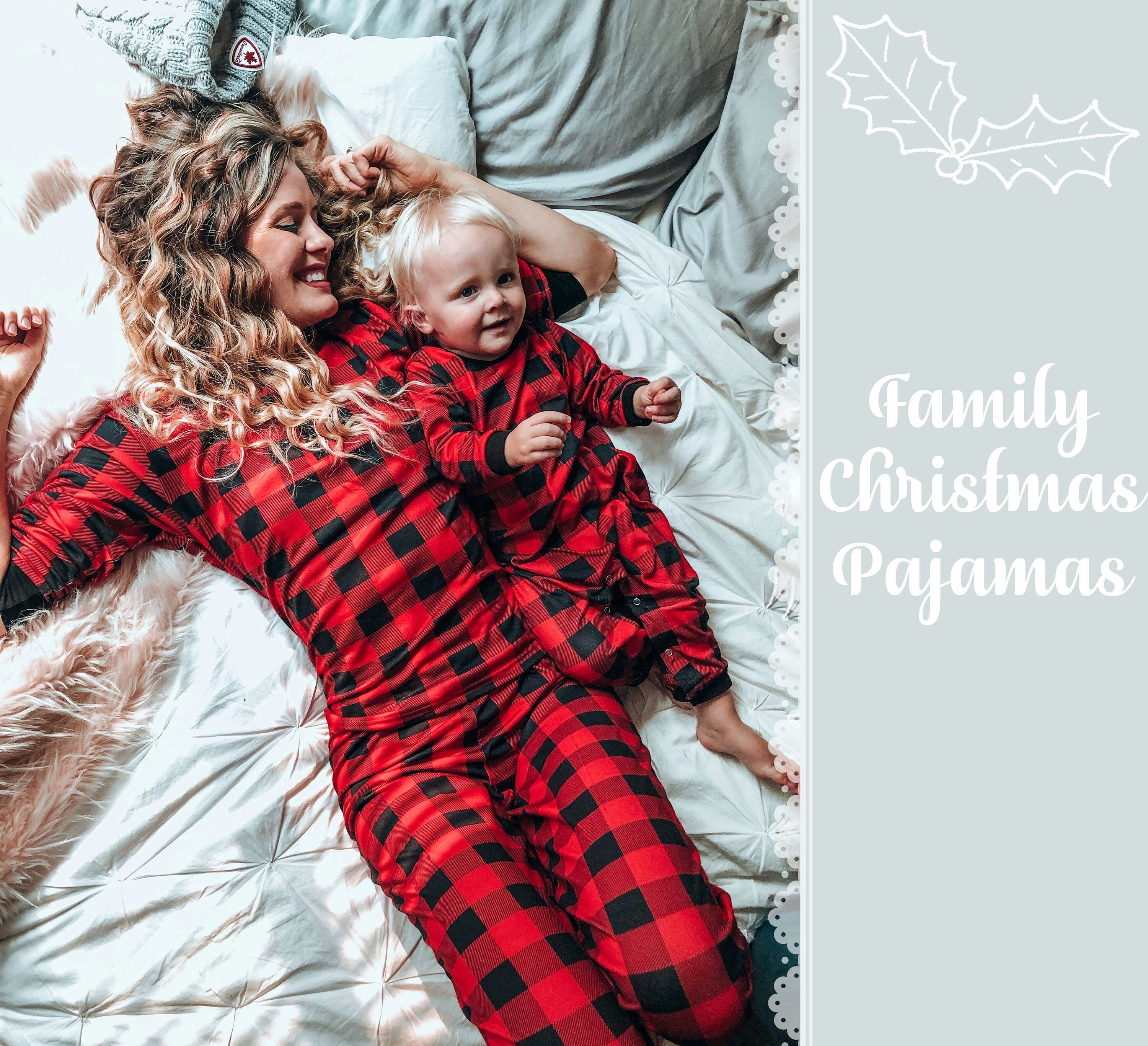 Family Christmas Pyjamas - Matching Christmas Pajamas - Monogrammed P…