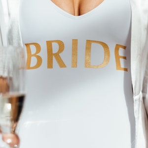 Bride Bathing Suit – Bride Swimsuit - Bachelorette Bathing Suit – Bride Swimwear - Team Bride Swimsuit - Onepiece Swimsuit - custom swimwear bild 6