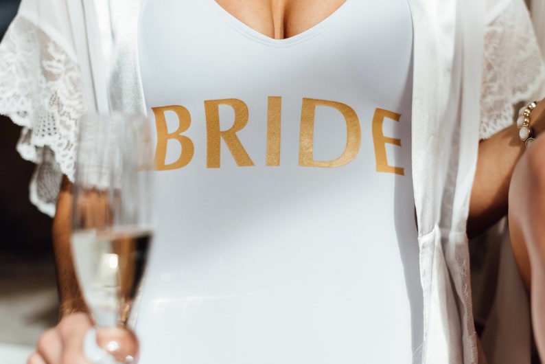 Bride Bathing Suit – Bride Swimsuit - Bachelorette Bathing Suit – Bride Swimwear - Team Bride Swimsuit - Onepiece Swimsuit - custom swimwear bild 6