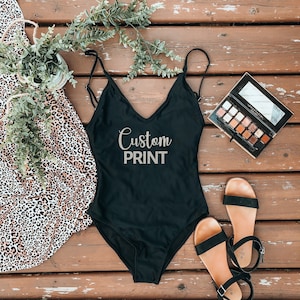 Custom Swimsuit - Custom Birthday Swimsuit - Bride Swimwear - Custom Bathing Suit - Bride Swimsuit