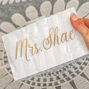 Bride Clutch - Bride Purse - Personalized Clutch
