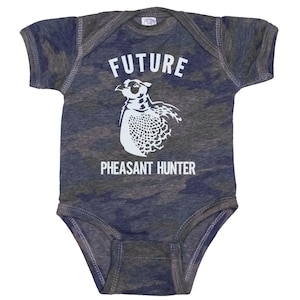 Pheasant Hunting, Future Pheasant Hunter, Baby Hunting Onesie®, Camo Onesie®, Hunting Baby, Baby Gift, Hunting Apparel, Pheasant Onesie®