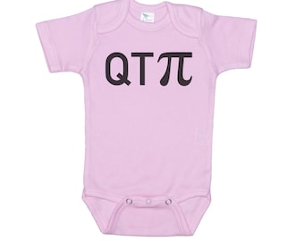 Cutie Pie Onesie®, QT PI, Math Onesie®, Super Soft Bodysuit, Sublimated Design, Math Teacher Onesie®, PI Onesie®, Funny Baby Outfit