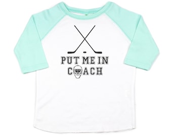 Retro Hockey Player Youth T-Shirt Kids Hockey Shirt
