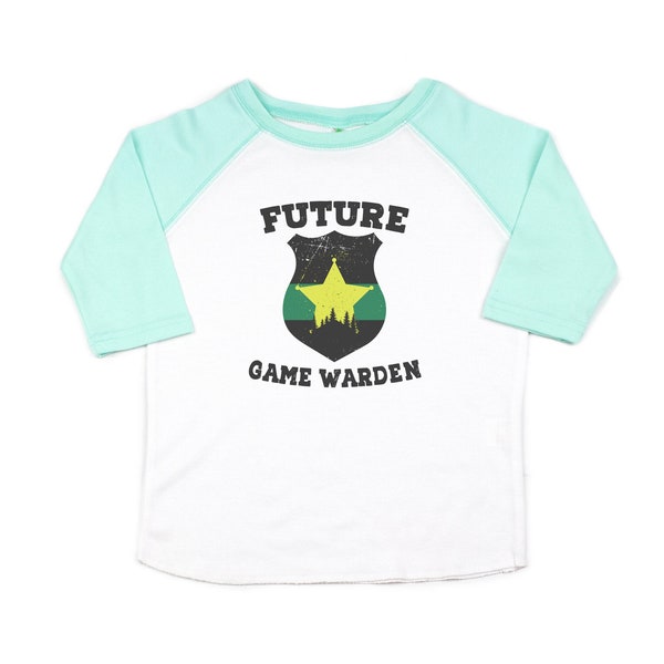 Kid's Game Warden Shirt, Future Game Warden, Conservation Agent Shirt, Toddler Game Warden Tee, Thin Green Line, Warden Shirt