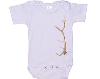 Elk Hunting Onesie®, Elk Antler, Elk Onesie®, Super Soft, Sublimated Design, Hunting Bodysuit, Baby Hunting Outfit, Antler, Elk Hunting Baby