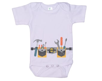 Tool Belt Onesie®, Tool Belt, Baby Carpenter, Baby Construction Worker, Future Carpenter, Construction Dad, Baby Announcement, Tool Belt