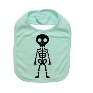 Halloween Baby Bib, Skeleton, Skeleton Bib, Baby Shower, Gift For Baby, Baby Bibs, Newborn Bib, Infant Halloween Bib, Baby Halloween, Trendy