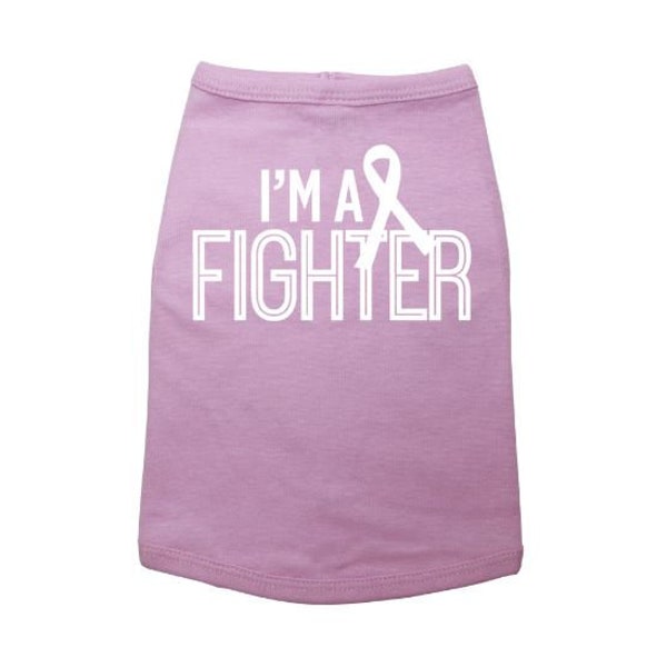 I'm A Fighter, Cancer Dog Shirt, Cancer Awareness, Dog Shirt, Puppy Shirt, Cancer Puppy Shirt, Cancer Awareness T, Pet Supplies, Dog Apparel