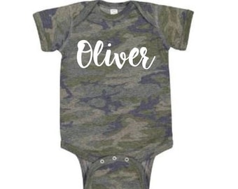 camo onesie baby girl