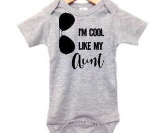 auntie baby boy onesie