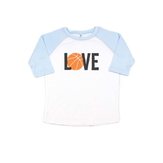 Kids Basketball Shirt Love Basketball Children's Etsy