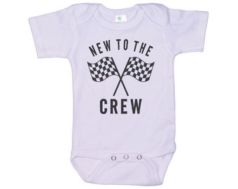 Motocross Onesie®, New To The Crew, Dirt Bike Baby Onesie®, Motocross Bodysuit, Dirt Bike Romper, Motocross Apparel, Baby Dirt Bike