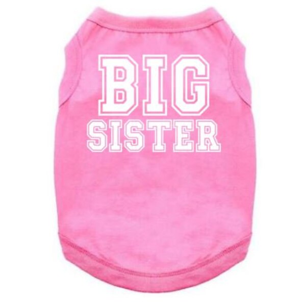 Big Sister Dog Shirt, Big Sister Puppy T, Big Sister Varsity Font, Baby Announcement Dog Shirt, Big Sister Dog T, Big Sis Dog T, Big Sister