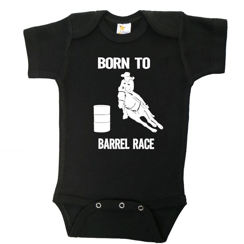 Barrel Racing Onesie Born to Barrel Race Barrel Racing Baby Etsy