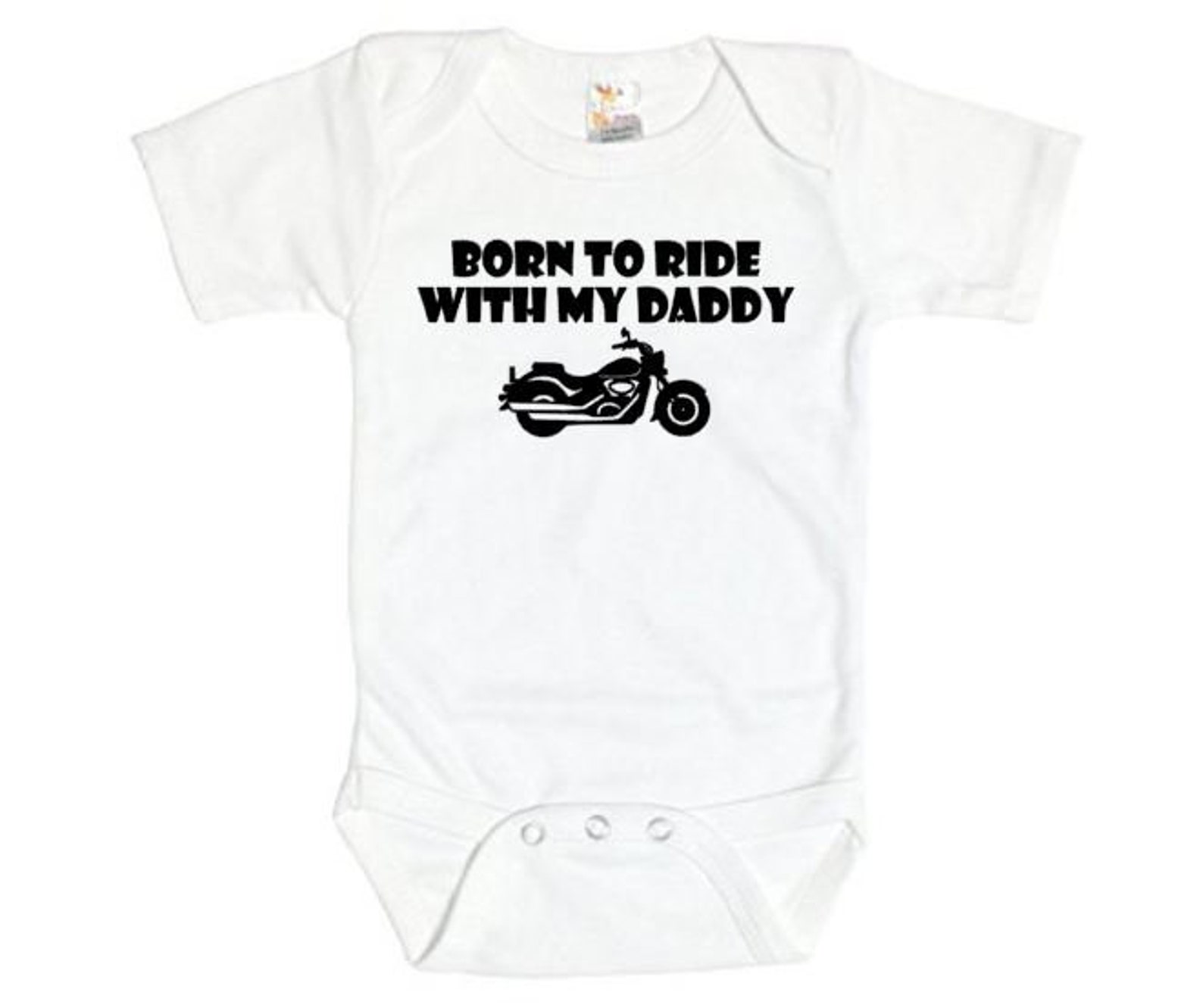 Motorcycle Onezy Motorcycle Baby Onesie Born to Ride With My Daddy Motorcycle | Etsy