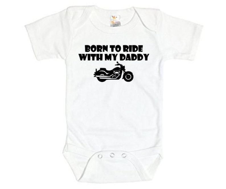 Motorcycle Baby Onesie Born to Ride With My Daddy Motorcycle Etsy