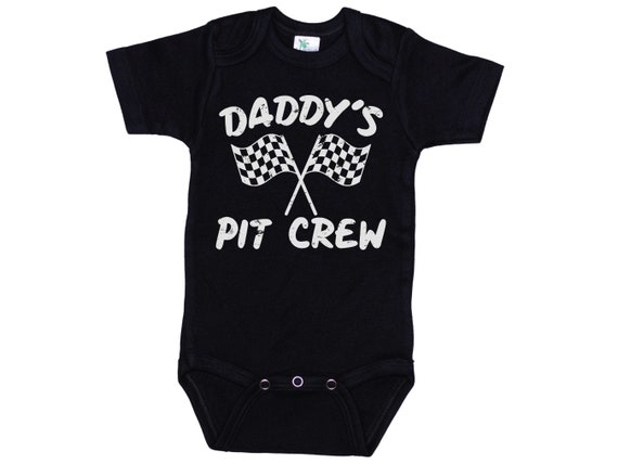 thumbnail image 2 of Baby Motocross Onesie - "New To The Crew" Racing Outfit With Raglan Sleeves, Gerber Bodysuit 2 of 14