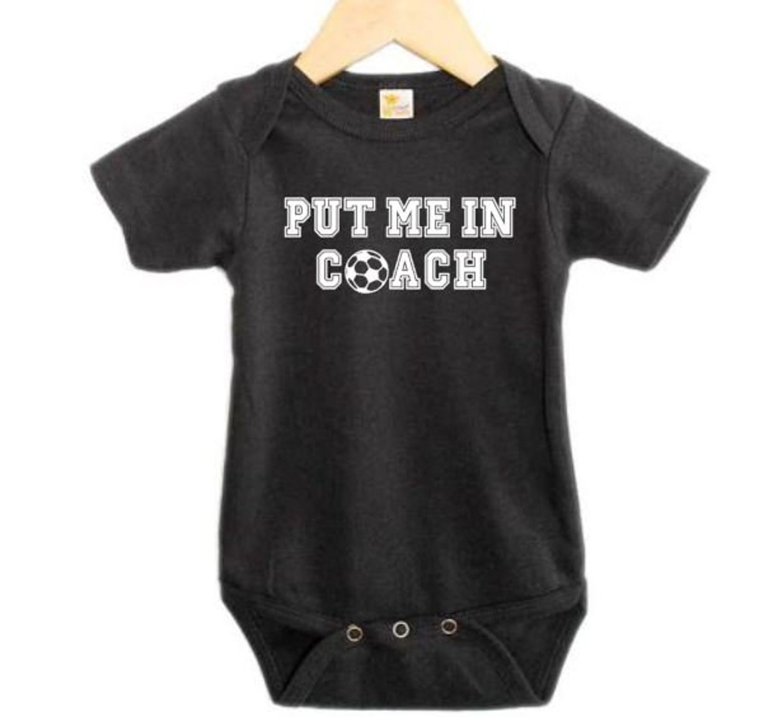 Baby Soccer Onesie Put Me in Coach Soccer Bodysuit Soccer Etsy