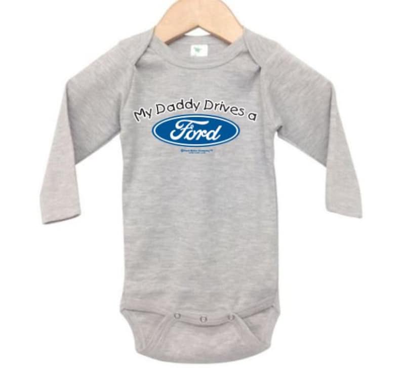Ford Baby Onesie My Daddy Drives A Ford Ford Bodysuit Ford Etsy Canada