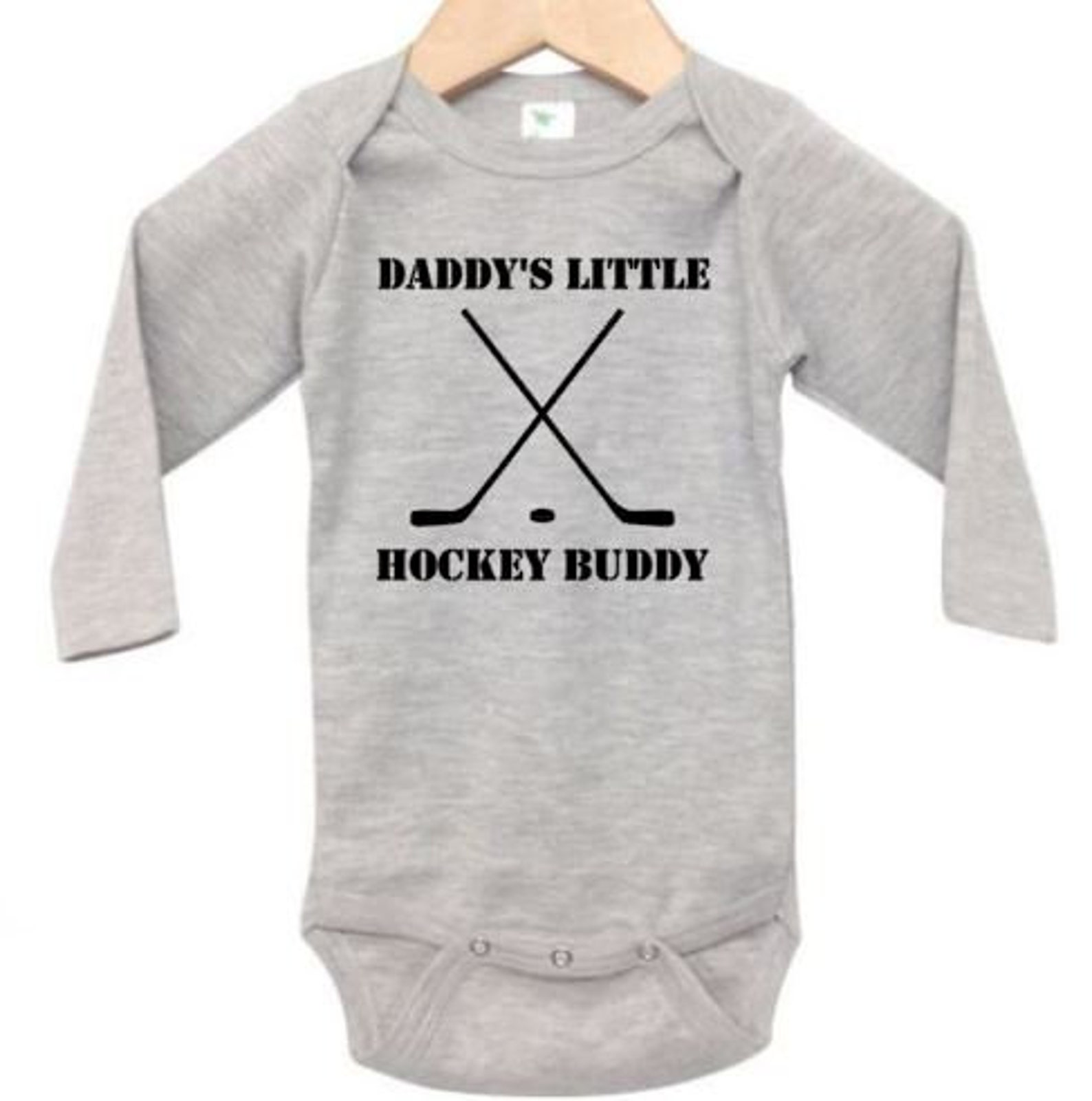 Hockey Onesie Daddy's Little Hockey Buddy Hockey Baby Etsy