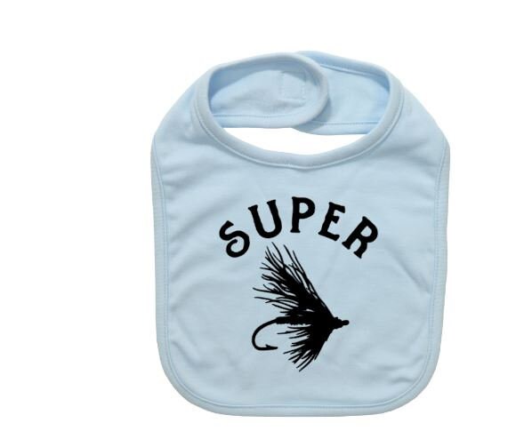 Baby Fly Fishing Bib Super Fly Fly Fishing Baby Baby Etsy