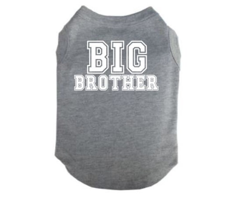 Big Brother Dog Shirt Big Brother Puppy T Big Brother Etsy