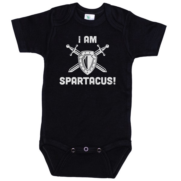 I AM SPARTACUS, Gladiator Onesie®, Political Humor, Resistance Movement, Spartacus Onesie®, Super Soft Bodysuit, Funny Baby Outfit