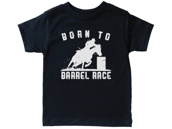 トップス labyrins Dont Cry Horse Tshirt Kid's Barrel Racing Shirt, Born to Barrel Race, Rodeo Shirt