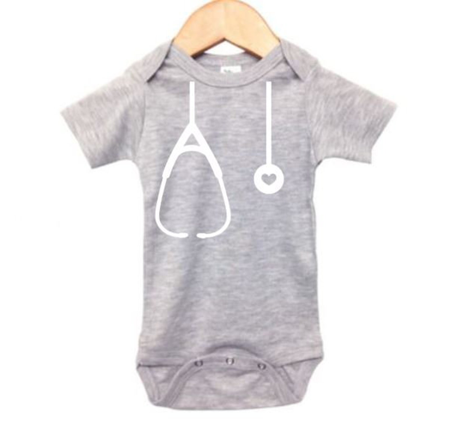 Stethoscope Onesie Baby Doctor Onesie Nurse Bodysuit Baby Etsy