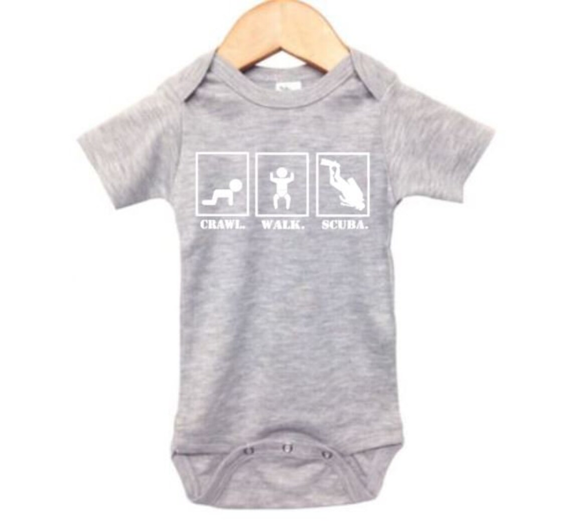 Baby Scuba Onesie Crawl Walk Scuba Scuba Diving Baby Etsy