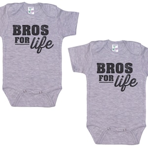 Funny Twin Onesies®, Bros For Life, Twin Brothers, Twin Brother Onesies®, Twin Boys Outfit, Newborn Twins, Baby Shower Gift, Raglan Onesie®