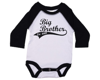 Big Brother Onesie®, Big Brother Established, Big Brother, Big Bro Onesie®, Big Brother Bodysuit, Baby Announcement, Big Brother Romper