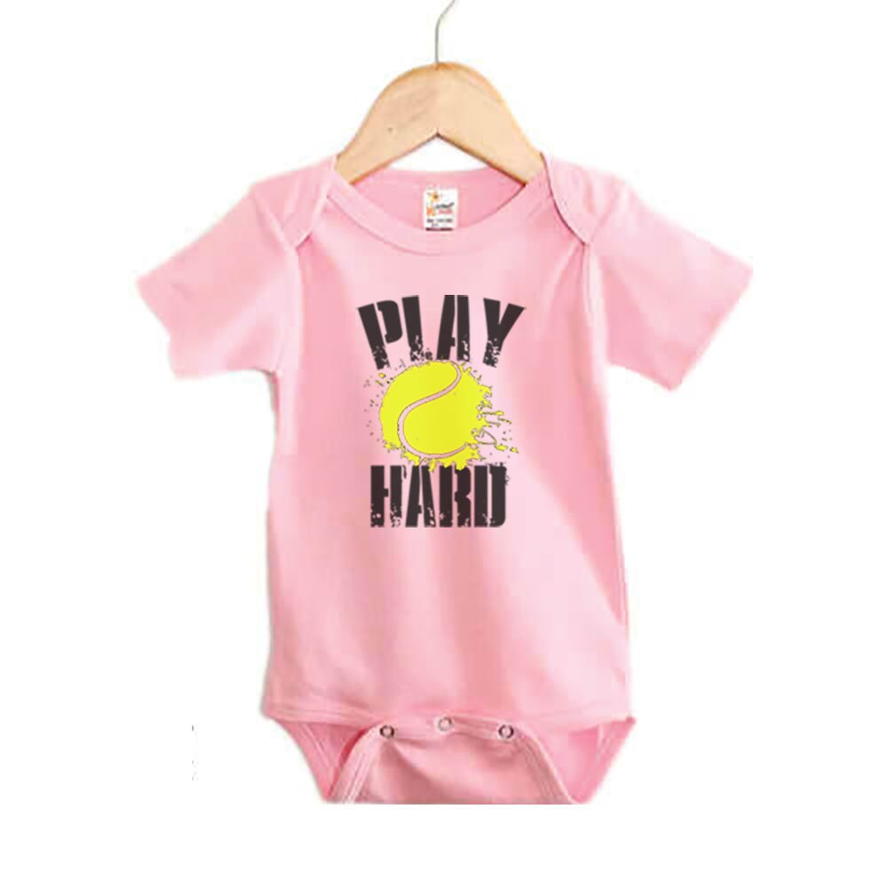 Tennis Onesie Play Hard Baby Tennis Outfit Tennis Bodysuit Etsy