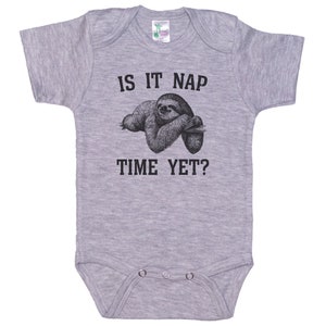 Sloth Onesie®, Is It Nap Time Yet, Sloth Bodysuit, Sloth Romper, Newborn Sloth Onesie®, Infant Sloth Outfit, Sloth Baby Onesie®