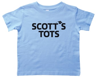 Toddler Scott's Tots Shirt, Scott's Tots, The Office Shirt, Funny Toddler Shirt, The Office Apparel, Kid's Scott's Tots Tshirt, Cute Kids T